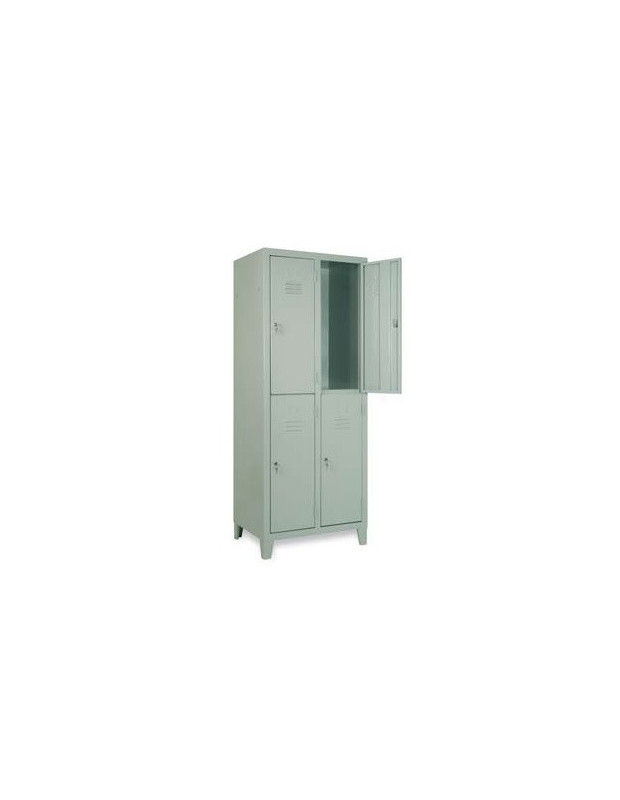 MOBILE SPOGLIATOIO LAMIERA  4 VANI GRIGIO 7038 dim.70x35x180h