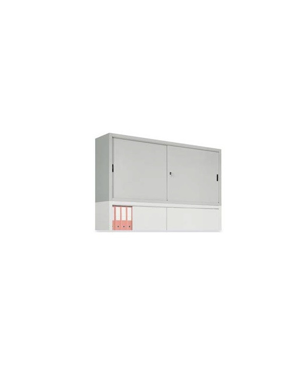 MOBILE SOPRALZO ANTE SCORREVOLI LAMIERA GRIGIO 7038 dim.120x45x85h