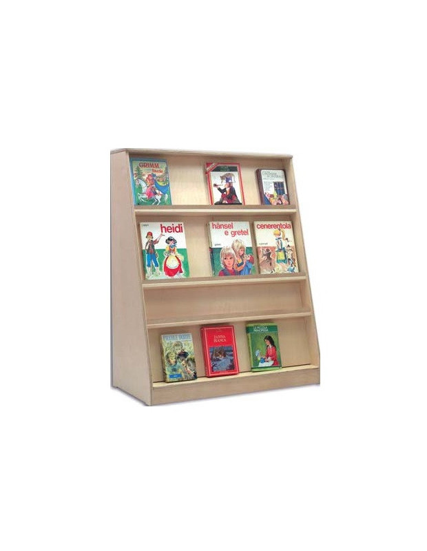 LIBRERIA ALTA BETULLA VR NATURALE dim.100x50X125h