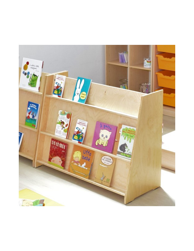 LIBRERIA BASSA BETULLA VR NATURALE dim.100x40X75h