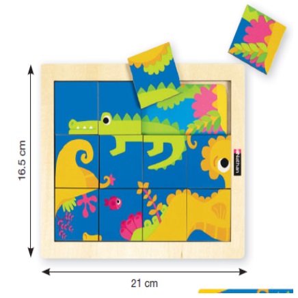 PUZZLE MAGICO - COCCODRILLO E CAVALLUCCIO MARINO