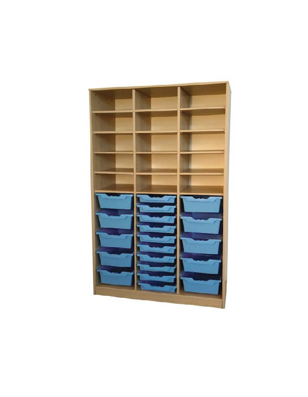 MOBILE FAGGIO 20 VASCHETTE 10 MEDIE 10 BASSE E 15 CASELLE dim.105x40x2