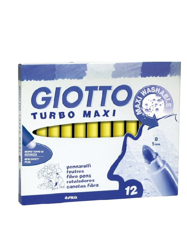 PENNARELLI GIOTTO TURBO MAXI GIALLO 12