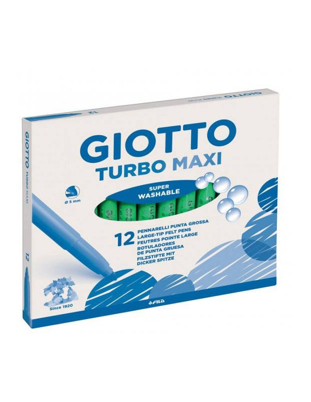 PENNARELLI GIOTTO TURBO MAXI VERDE SCURO 12