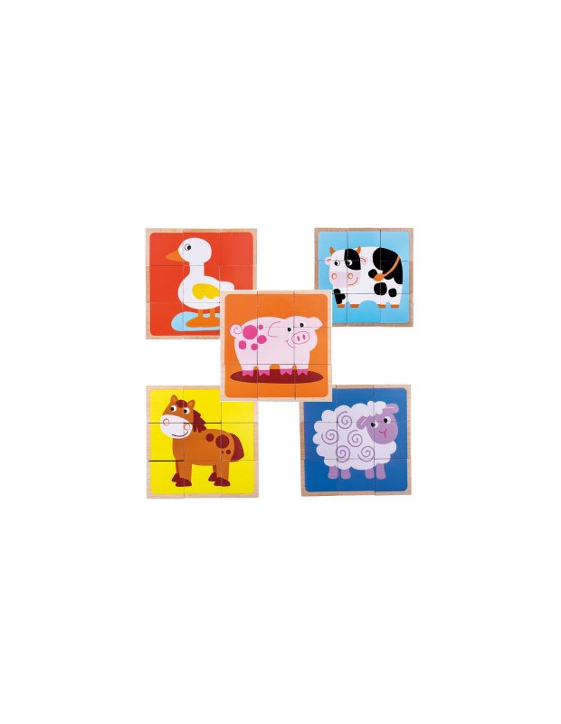 PUZZLE CUBI ANIMALI new