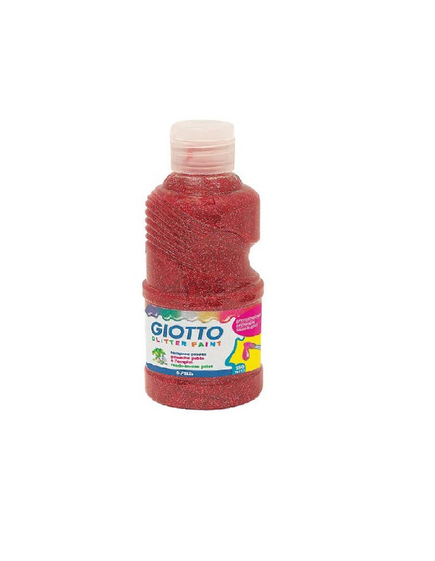 TEMPERA GLITTER GIOTTO ROSSO 250ml