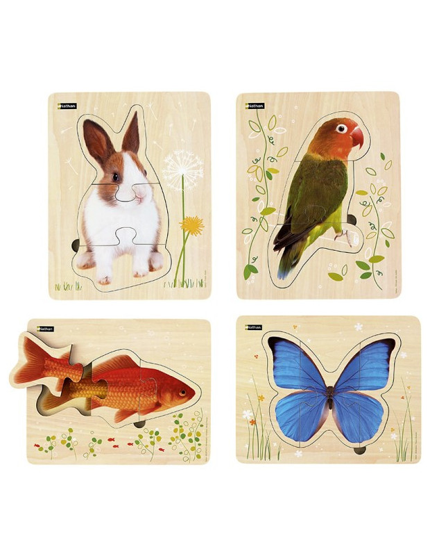 PUZZLES ANIMALI SET DA 4 in esaurimento