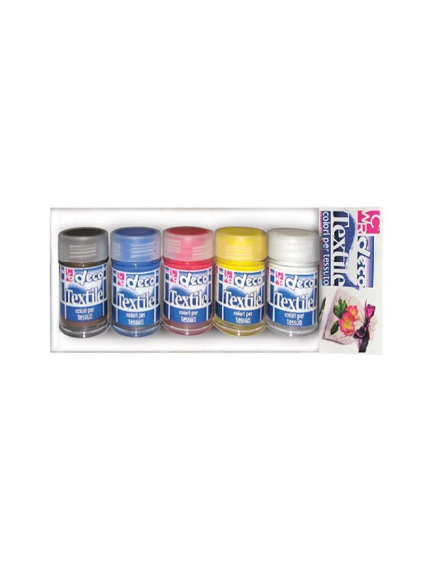 DECO TEXTILE COLORI PRIMARI 5 x 35ml