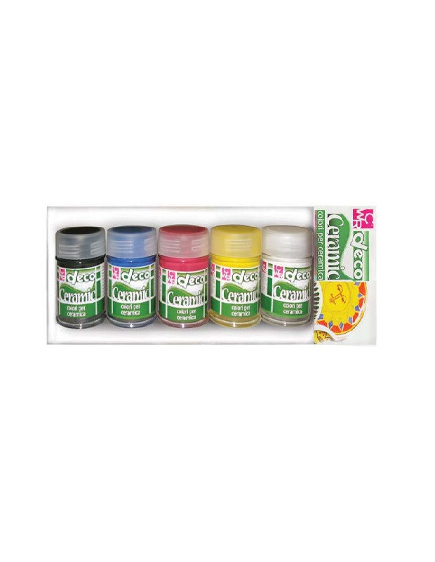 DECO CERAMIC COLORI PRIMARI 5 x 35ml