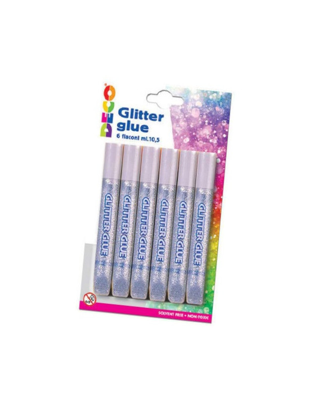 COLLA GLITTER  ARGENTO 6x10ml