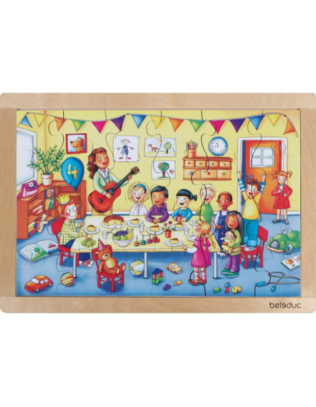 PUZZLE IN LEGNO: LA FESTA DI COMPLEANNO