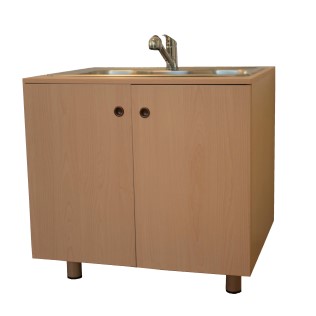 MOBILE LAVABO PEDIATRICO LAVELLO ACCIAIO INOX dim.85X72X80h STRUTTURA