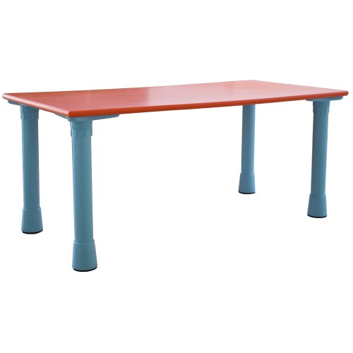 TAVOLO RETTANGOLARE DA ESTERNO dim.120x60 GAMBA ARANCIO BLU H53,5 CM.