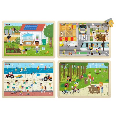 PUZZLES ECO-CITTADINI SET DA 4